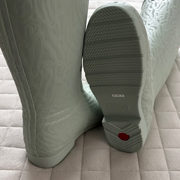 Hunter Women's Org Ref Fit Boot Seaspray/Light Green Rain Boots - Picture 5 of 8